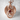 Wyvern Garnet Coil Pendant, rose gold plated, product photo