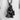 Reaper Kneeling Shroud Pendant, black rhodium plated, front view