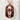 Wolf Skull Red Niche Pendant in rose gold plated silver, front product photo