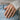 Phoenix Garnet Tail Crown Ring, gold vermeil, worn on model's hand