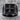 Jerusalem Cross Quartered Ring, black rhodium plated, front angled view