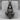 Maya Maize God Husk Pendant in black rhodium finish, studio product photo