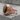 Tiger's Eye Oak Pinky Ring in rose gold, angled view
