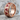 Trefoil Enamel Spinner Ring, rose gold finish, angled product photo