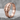 Laurel Ribbon Stacking Ring, rose gold, front angled view