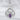 Byzantine Amethyst Trefoil Pendant, polished silver, front view