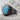 Turquoise Kingfisher Branch Ring, black rhodium plated, angled view
