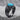 Turquoise Feather Chevron Ring, black rhodium, studio product photo
