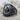 Hematite Engraved Scroll Ring, black rhodium plated finish, product view