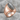 Labradorite Crescent Shoulder Ring, rose gold plated finish, angled product view