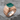 Malachite Block Terrace Ring in rose gold plated finish