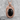 Onyx Fluted Capsule Pendant, rose gold, product studio photo