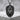 Aztec Eagle Warrior Portrait Pendant, black rhodium finish, front product photo