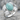 Amazonite Willow Enamel Ring, polished silver, angled product view