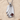 Garnet Reed Pendant, polished silver, front product view