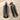 Alternating Cove Drop Earring, black rhodium plated, studio product photo