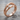Bobcat Claw Arch Ring, rose plated silver, studio product photo