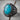 Turquoise Sunburst Concho Ring in black rhodium plated silver, product view