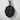 Butterfly Branch Seal Pendant, black rhodium plated, studio product photo