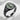 Semicolon Leaf Seal Ring, black rhodium plated finish, product view