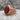 Carnelian Dragon Ring, rose gold, product photo on stone