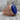 Lapis All Seeing Eye Ring, rose gold, side view on stone