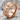 Cracked Cross Ring, rose plated silver, angled view on stone