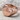 Broken Signet Ring, rose gold, angled product photo on stone
