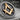 Twisted Rope Masonic Lapel Pin, oxidized finish, close-up view of the hand-finished emblem