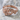 Violet Flower Ring, rose gold plated, product photo on stone