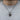 Melting Clock Pendant, black rhodium, worn on model neck