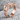 Geometric Block Ring, rose gold, product photo on stone surface