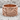 Roman Colosseum ring, rose plated silver, front view on stone