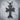 Armenian Khachkar Cross Pendant, black rhodium, product photo