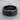 Wavy Groove Band Ring, black rhodium, angled product view