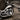 Chopper Motorcycle Pendant, close-up of oxidized engine block and frame