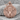 Saint Hubertus Stag Pendant, rose gold, product photo on stone