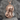 Virgin Mary Sacred Heart pendant, rose gold vermeil on stone