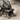 Alien Hunter Ring, oxidized silver, close-up of open mandibles and teeth