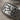 Sagittarius Constellation Ring, oxidized silver, close-up of constellation engraving