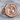 Abraxas Secretum Templi Ring, rose gold, front product view on wood