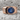 Blue Sapphire Signet Ring, rose gold, front product view on stone