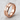 Lightning crack ring, rose gold, angled perspective view