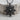 Chaos Star Skull Pendant, black rhodium product photo