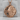 Lion Cross Pendant, rose gold, product photo on stone