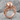 Octopus Skull Ring in rose gold, front product view