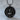 Fairy Goddess Medallion Pendant, black rhodium, front product view