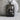 Elderly Face Dog Tag Pendant, black rhodium plated product photo