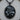 Poseidon Trident Medallion Pendant, black rhodium product photo