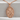 Saint Andrew Medal Pendant, rose gold finish, front view against neutral stone